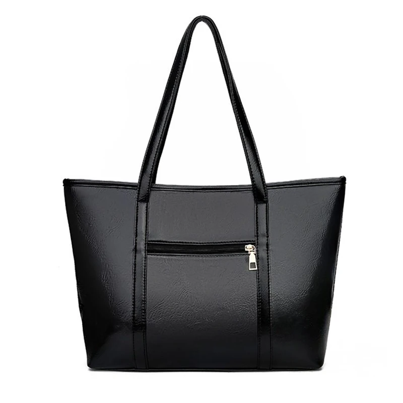 Женская сумка большой вместимости, Сумка с крокодиловым узором, новинка, брендовая дизайнерская женская сумка на плечо, черная основная