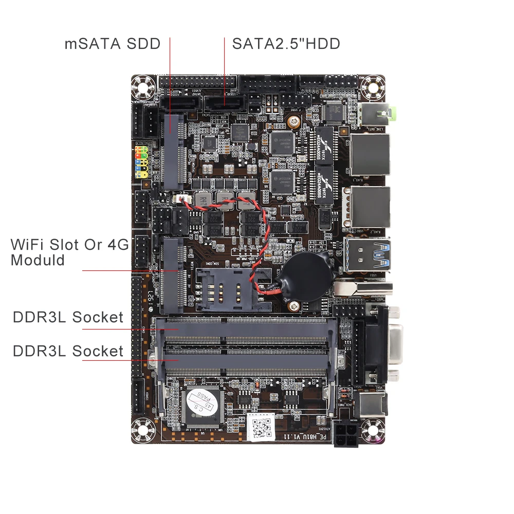 XCY X26G Intel Core i7 i5 4200U мини ПК 2 * LAN 6 RS232 4 USB HDMI VGA WiFi 3G 4G Встроенный промышленный