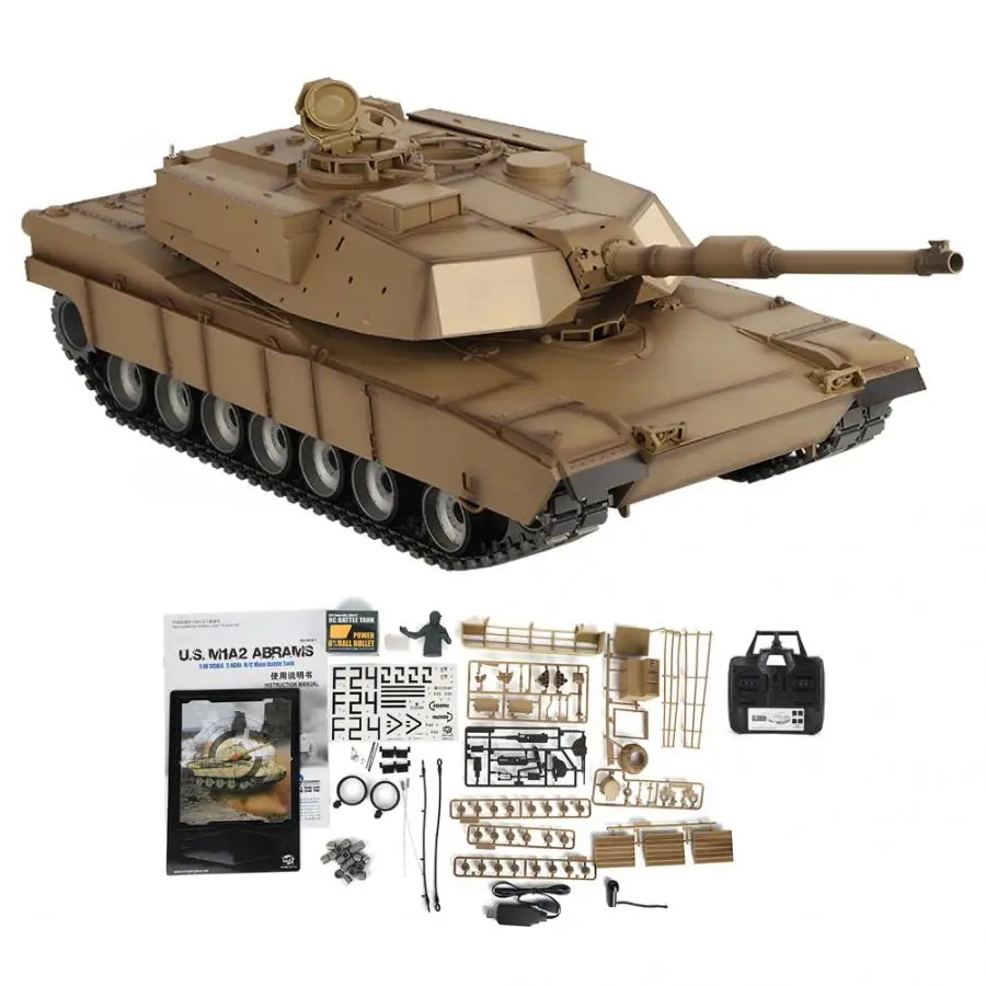 2.4Ghz RC Tank Heng Long 1/16 M1A2 Main Battle 6.0 Metal Version Gear Tracks Sound | Игрушки и хобби