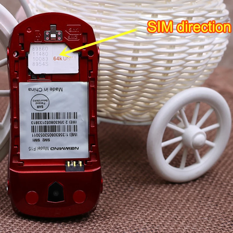 Newmind F15 разблокированный фонарик две Sim карты Mp3 Mp4 супер маленький сотовый телефон