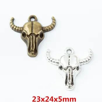 

90 pieces of retro cow pendant zinc alloy pendant DIY European style jewelry making 6750
