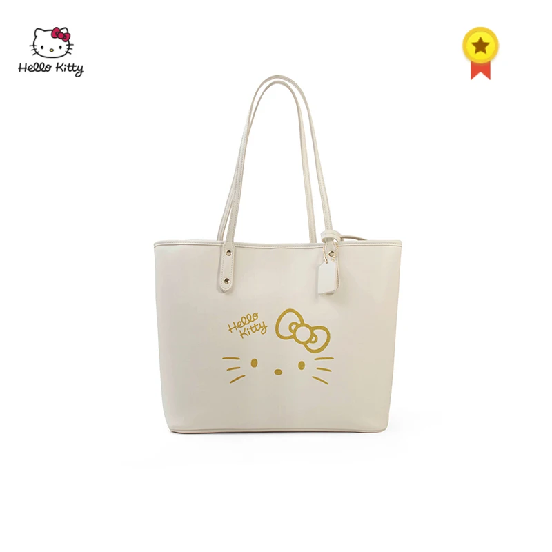Модная женская сумка на плечо HELLO KITTY, Большая вместительная сумка для мамы из искусственной кожи, изысканная композитная сумка на плечо