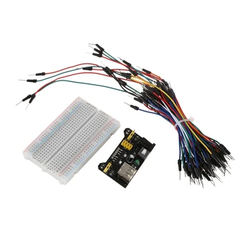 

Mini Prototype board Electronic deck, 65pcs Breadboard Wire cable & Power Supply