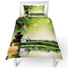 Spa Bamboo Stone Zen Duvet Cover Pillow Case Quilt Cover Set