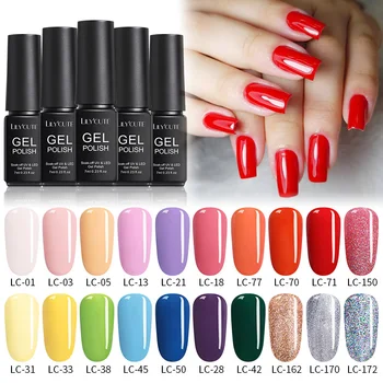 

LILYCUTE 10/20Pcs/Set UV Gel Nail Polish Set Multi-Color Series Semi Permanent Long Lasting Led Gel Varnish Soak Off Nail Gel