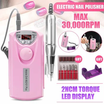 

New Arrival 30000RPM Portable Electric Nail Drill Machine Rechargeable Cordless Manicure Pedicure Set For Nail Equipment