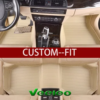 

Veeleo 5 Colors Car Floor Mats for BMW X5 E70 - 5 Seats 2006-2013 Full Set Waterproof All Weather XPE Car Mats 3D Carpets Liner