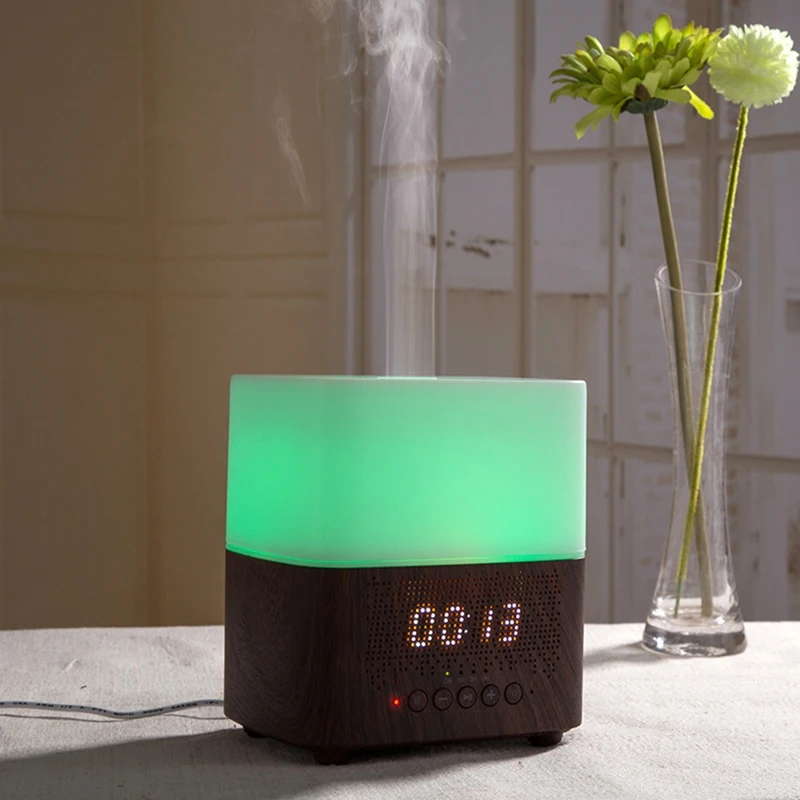 EAS 300Ml Многофункциональный Bluetooth Арома масло диффузор с будильником Ароматерапия