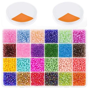 

Bracelet Beads, 9000 Pcs Pony Seed Beads 4mm Small Rainbow Color Beads for Friendship Bracelets and Jewelry Making