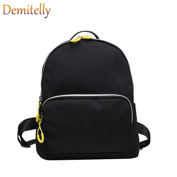 

Fashionable Candy Color Backpack Nylon Multifunctional Backpack Adjustable Shoulder Strap Large Capacity Student Travel Bag