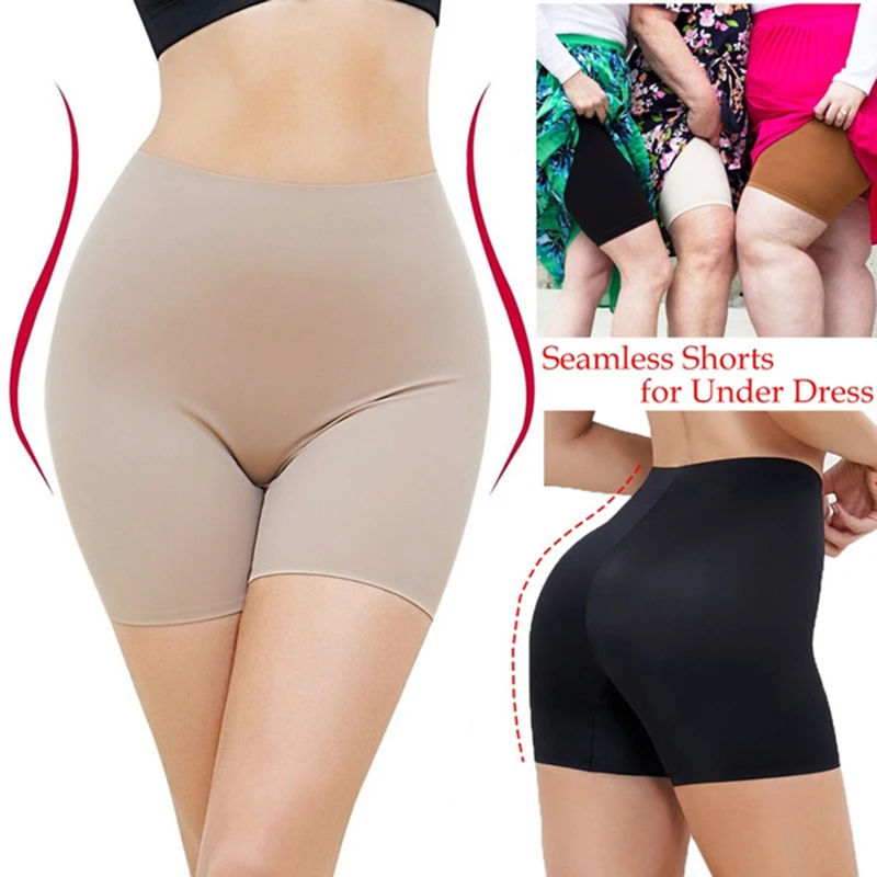 

Anti Chafing Underwear for Women Seamless Boyshorts Panties Smooth Slips Shorts for Women Under Dress Tummy Control Shapewear