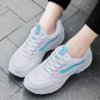 

Casual Shoes Women Sneaker Leisure Women's Fashion Outdoor Mesh Soft Bottom Shoes Solid Slip On Breathable Shoes Sneakers