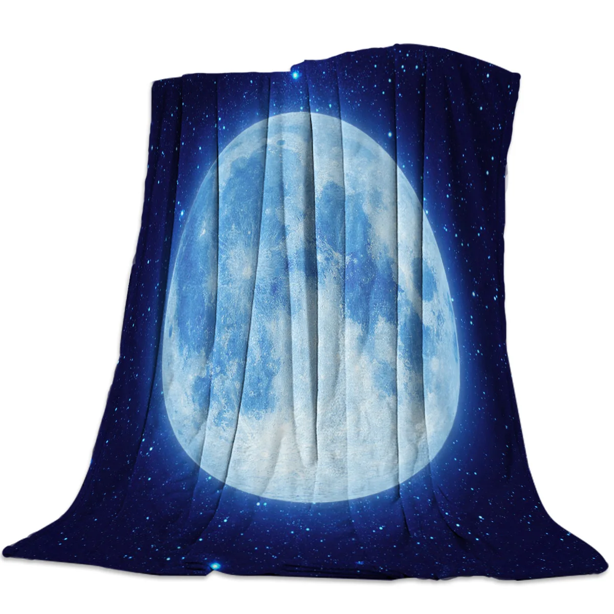 Плед Moon Stars с изображением ночного неба одеяло для дивана кровати детское и