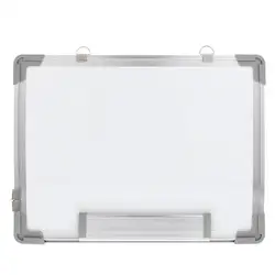 Pizarra blanca magnética de doble cara, pizarra creativa colgante, 1/2 unidades