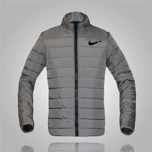 H-dark gray Мужская зимняя пуховая хлопковая стеганая куртка стоячий воротник с принтом Мужская куртка на молнии теплая блузка Брендовые куртки мужские - Цвет: H-dark gray