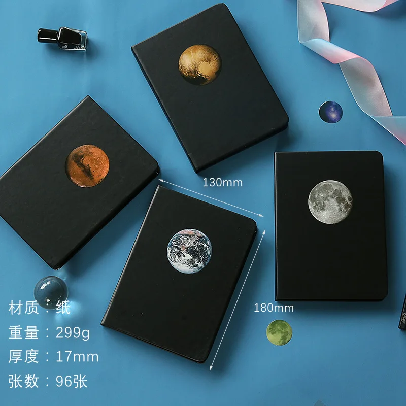 

Planet Creative A5 Doodle Black Card Hand-Drawn Doodle Hardcover Black Inside Notebook Senior Diary Office Student Supplies Gift