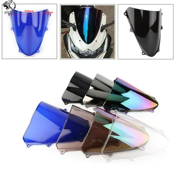 

For Suzuki GSXR 1000 R K9 2009-2016 2010 2011 2012 2013 2014 2015 Black Windshield WindScreen Double Bubble GSXR1000 R GSX