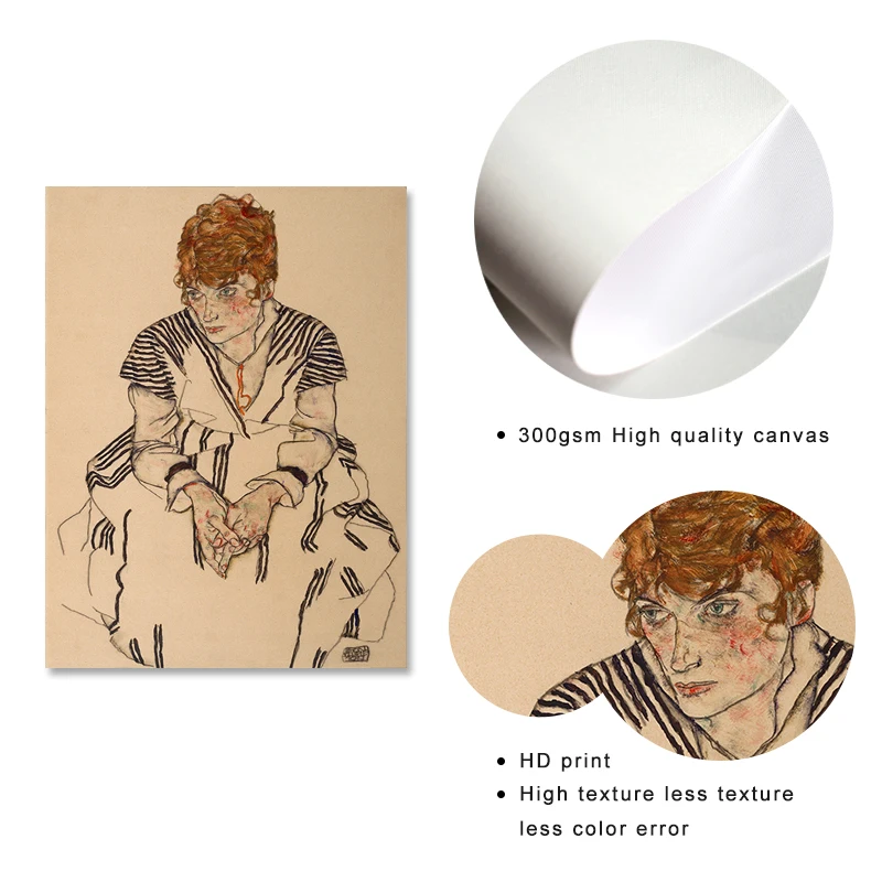 Абстрактная картина Egon Schiele ART ZONE в Европе печатные картины на стену холст постеры
