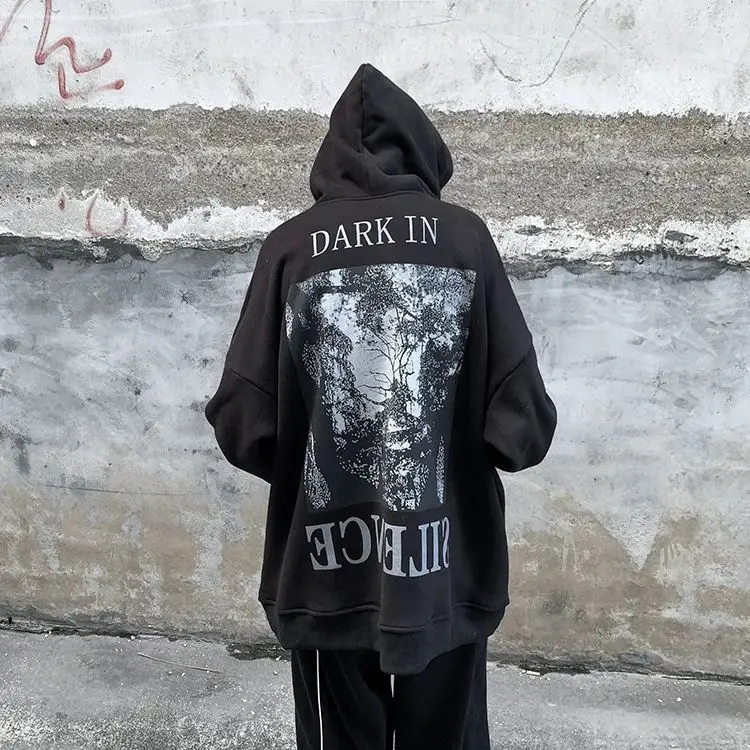 

Vintage Graphic Harajuku Hoodie for Men Women Goth Gothic Sweatshirts Clothes Shirts Tops Streetwear Alt Emo Clothing