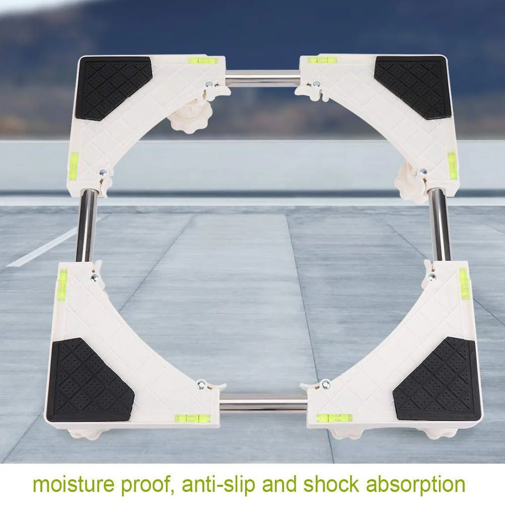 4/8 футов, подставка для стиральной машины, регулируемая подставка для холодильника, универсальный кронштейн для ванной комнаты, держатель для холодильника с креплением на колесиках - Цвет: 8 Feet