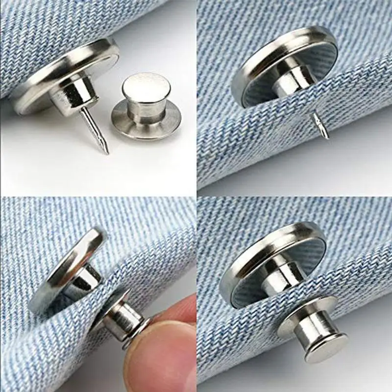 Large 20mm Waist Nail-Free Detachable Universal Button Jeans Adjust No  Sewing Jeans Button - China Jeans Button and Metal Buttons price