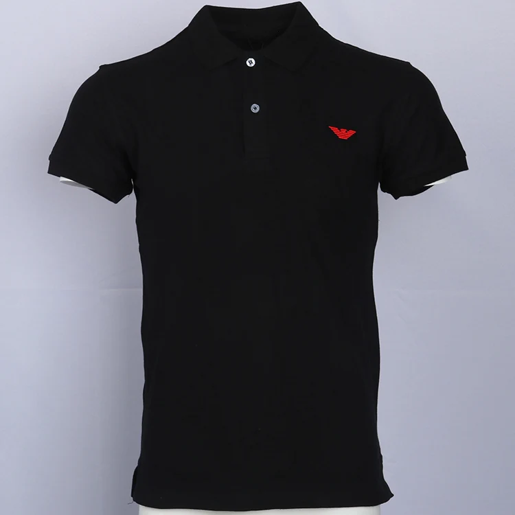 Мужская Повседневная рубашка поло с коротким рукавом Высококачественная