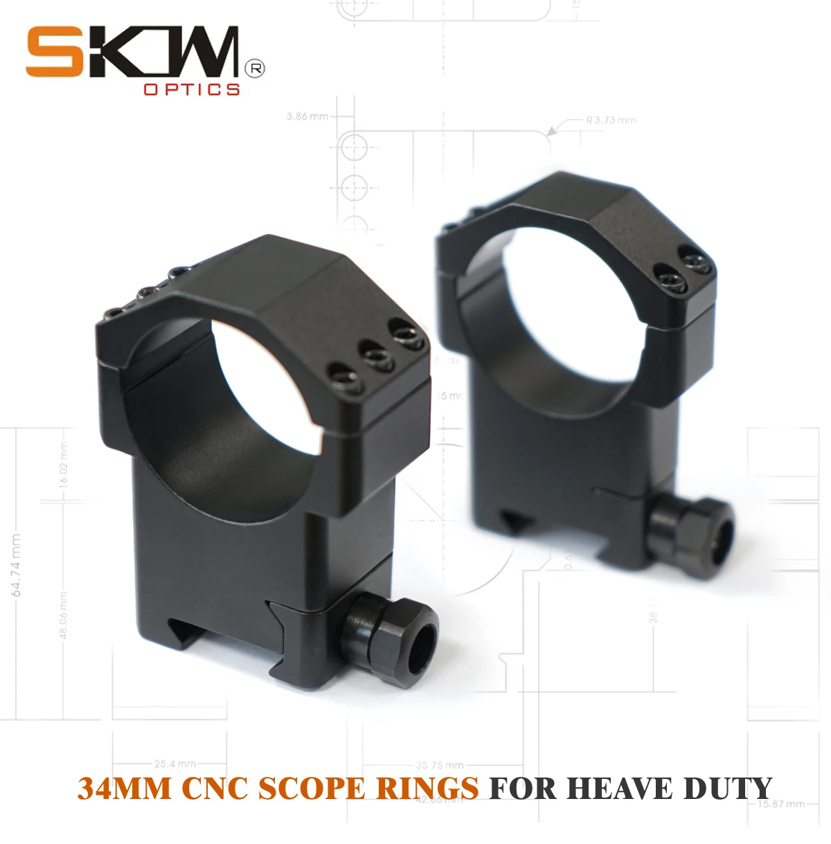 SKWoptics Охота 1-10x26 34 мм винтовки с 34 мм ЧПУ кольца военный тактический прицел ударопрочные оптические прицелы