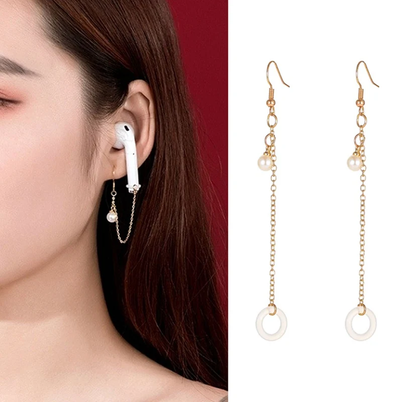 

Fashion Creative Bluetooth Headset Anti-lost Earrings Airpods Wireless Headset Earrings Five-pointed Star Long Earless Ear Clip