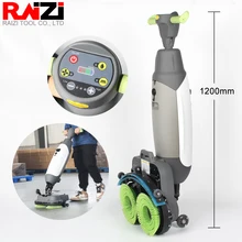 

Raizi Multifunctional Dual Brush Mini Floor Scrubber with Battery for Household Hotel Restaurant 220v Floor Cleaning Machine