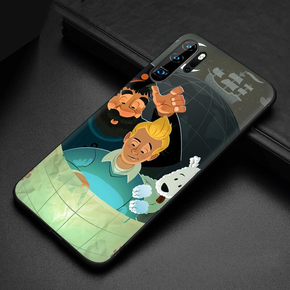The Adventures of Tintin New Fun Soft Silicone phone case for Huawei P8 P9 P10 P20 P30 Lite Mini Pro P Smart Z Plus - Color: B10