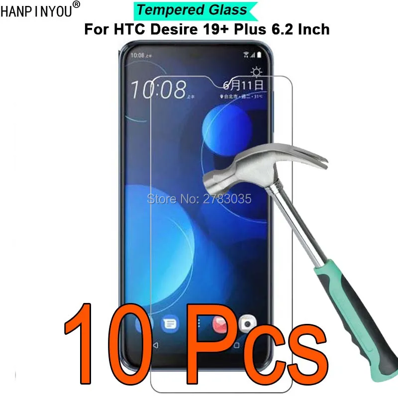 10 шт./партия для htc Desire 19+ Plus 6," 9 H твердость 2.5D Ультратонкий Закаленное Защитная стеклянная пленка для экрана