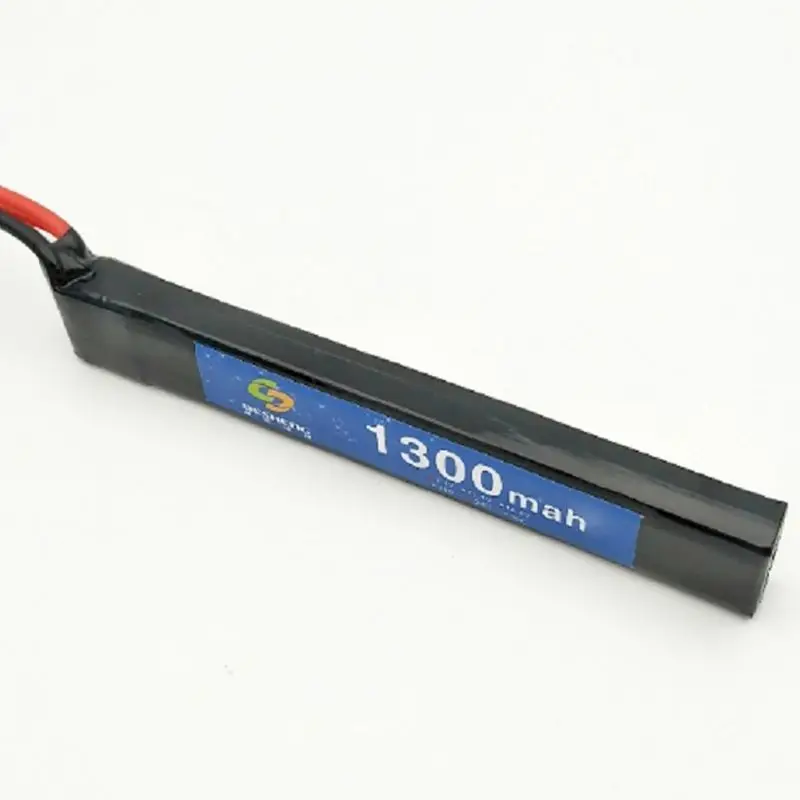Батарея для реплики AEG 7,4 V 1300 MAH LI-PO Тип перезаряжаемая палка 18568 страйкбол