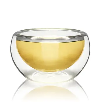 

50ML Clear Water Glass Drinking Tea Cup Heat Resistant Double Wall Layer Glass Milk Coffee Cups Fruit Juice Mug For Flower Tea