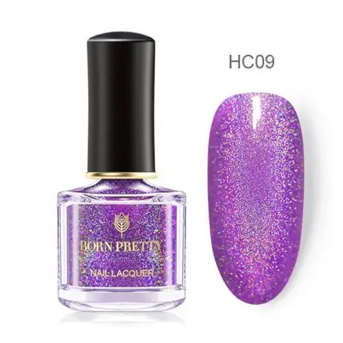 HC09 BORN PRETTY, градиентный Блестящий лак для ногтей с блестками, для фототерапии, Гель-лак для ногтей, Матовый УФ-Гель-лак, лак для маникюра, Декор - Цвет: HC09