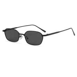 OEC CPO Unisex Steampunk Metal Frame Retro UV400 Sunglasses (C1 Black - Black)