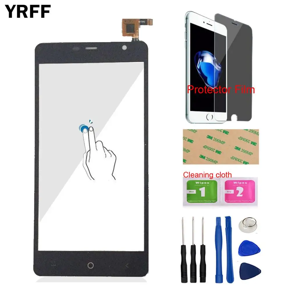 

5.0'' Mobile Touch Panel Front For Leagoo Elite 4 Touch Screen Digitizer Panel Glass Len Sensor Tools Protecotr Film