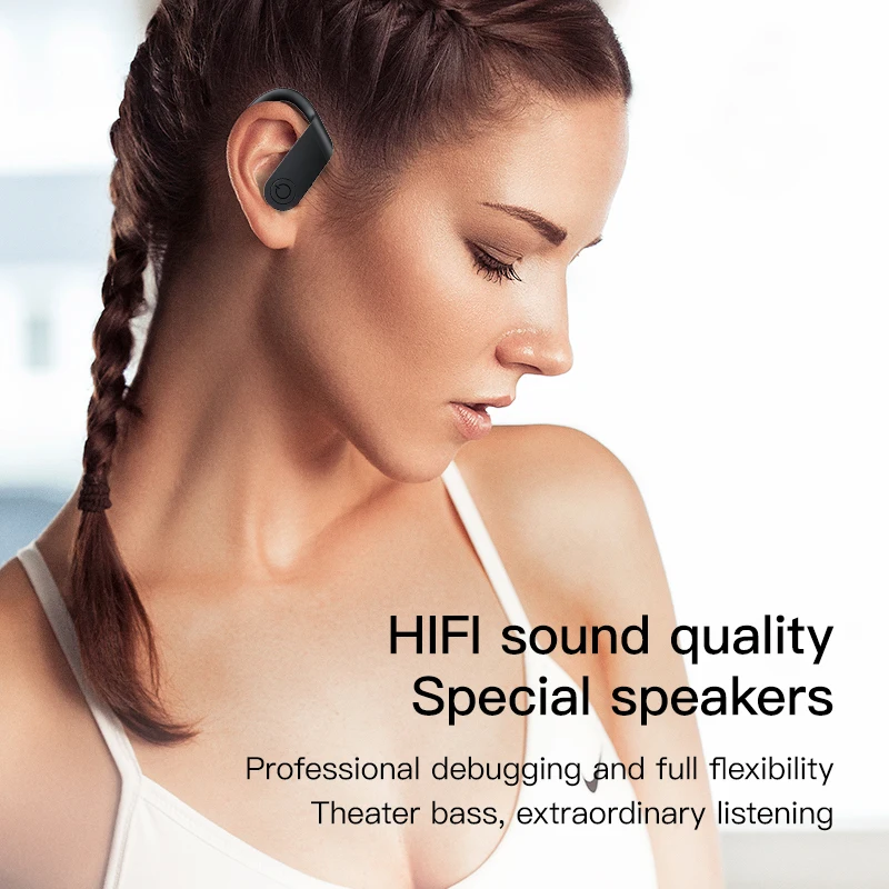 Niye Bluetooth гарнитура Беспроводная связь для Xiaomi наушники вкладыши TWS с ушной крючок