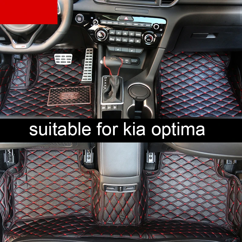 Lsrtw2017 кожаные автомобильные коврики для kia Оптима K5 2005- 2013 2012 2011 аксессуары ковры коврики
