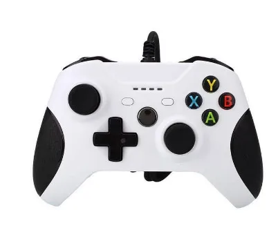 white USB проводной контроллер для microsoft Xbox One контроллер геймпад для Xbox One тонкий ПК Windows мандо для Xbox one джойстик - Цвет: white