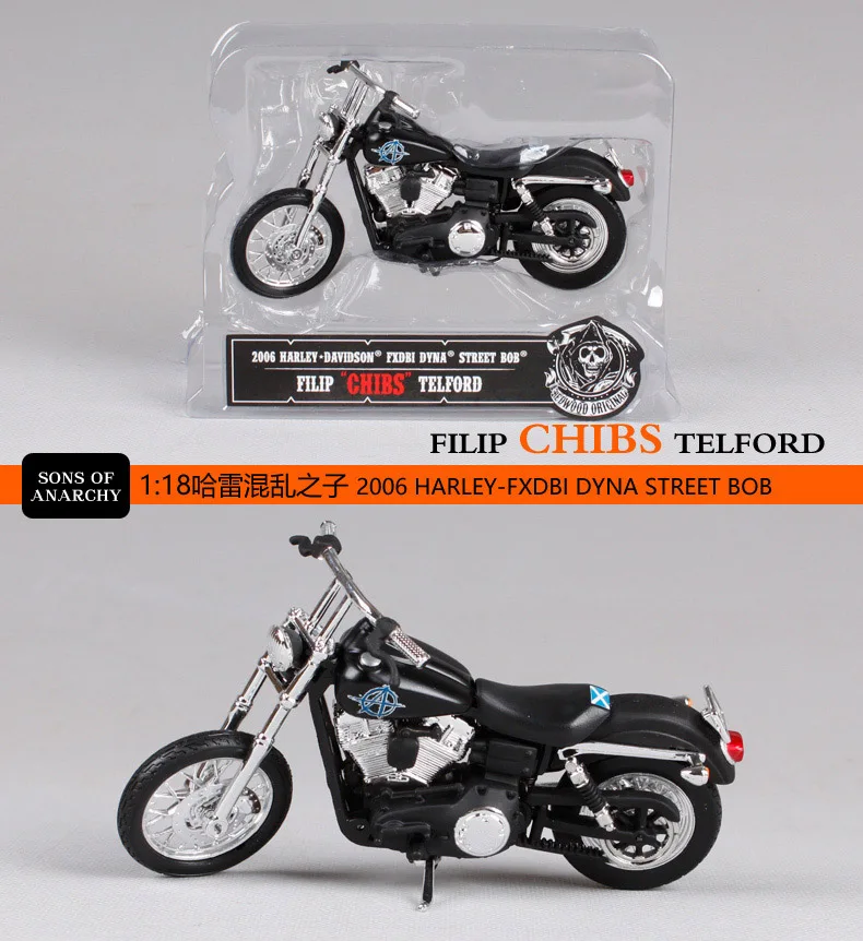 Maisto 1:18 Harley Davidson SONS OF ANARCHY мотоциклетные металлические модельные игрушки для детей подарок на день рождения Коллекция игрушек