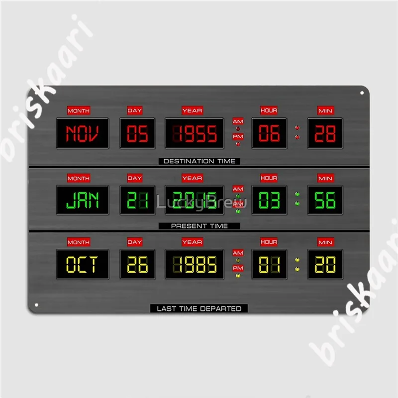 Back To The Future Metal Signs personalized Wall Decor Cave Tin sign Posters | Дом и сад