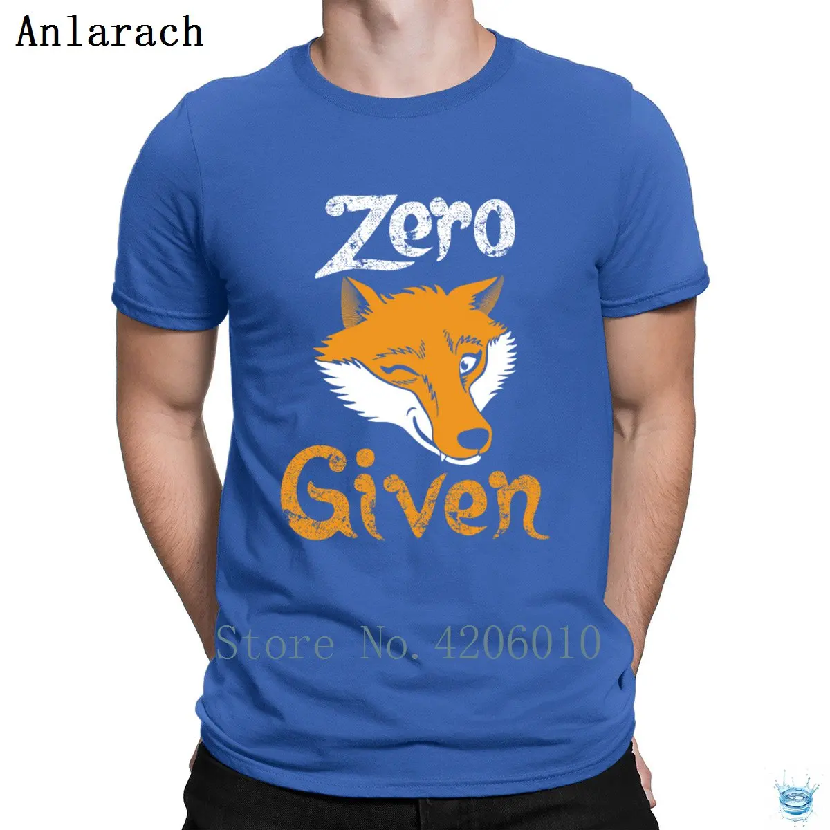 Zero Fox Given Wordplay Pun Apathy Indifference футболка сумасшедшая Хлопковая мужская футболка с принтом летняя стильная анларовая Юмористическая футболка
