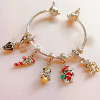 

high quality store 1:1 100% 925 silver sterling baby mouse bracelet free shipping