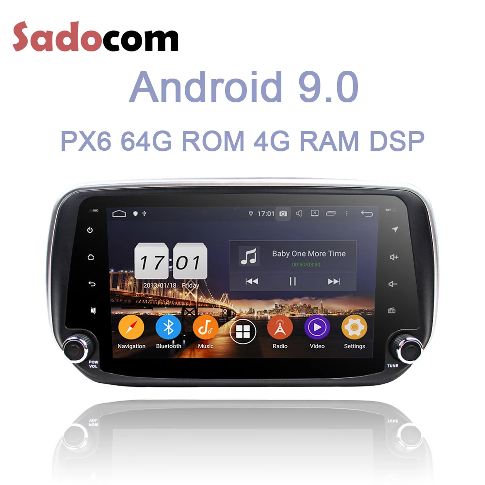" DSP ips Android 9,0 8 Core 64G+ 4GB ram автомобильный dvd-плеер для hyundai IX45 Santa Fe gps ГЛОНАСС Navi авторадио Bluetooth 4,2