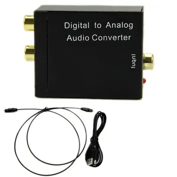 

Digital to Analog Audio Converter Adapter 24-bit S/PDIF L/R Audio Converter Adapter Stable Decode