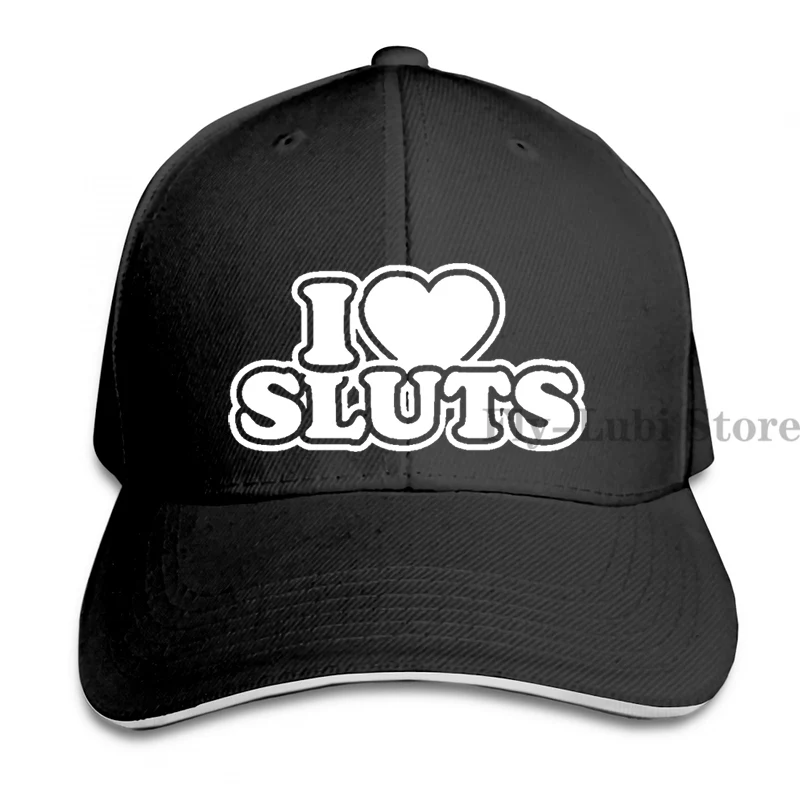 Бейсболка I Love Sluts 1 для мужчин и женщин кепки-тракеры модная Регулируемая Кепка |