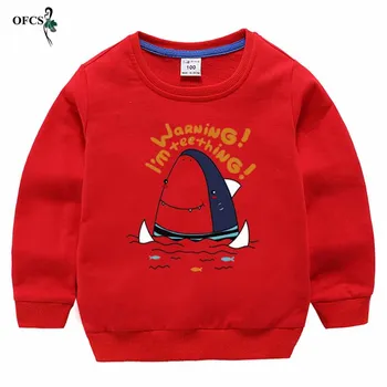 

New Children Hoodies Sweatshirts Boys Girl Kids Cartoon Print Cotton Pullover Tops Baby Tee Boys Casual Autumn Clothes 2-12 Year