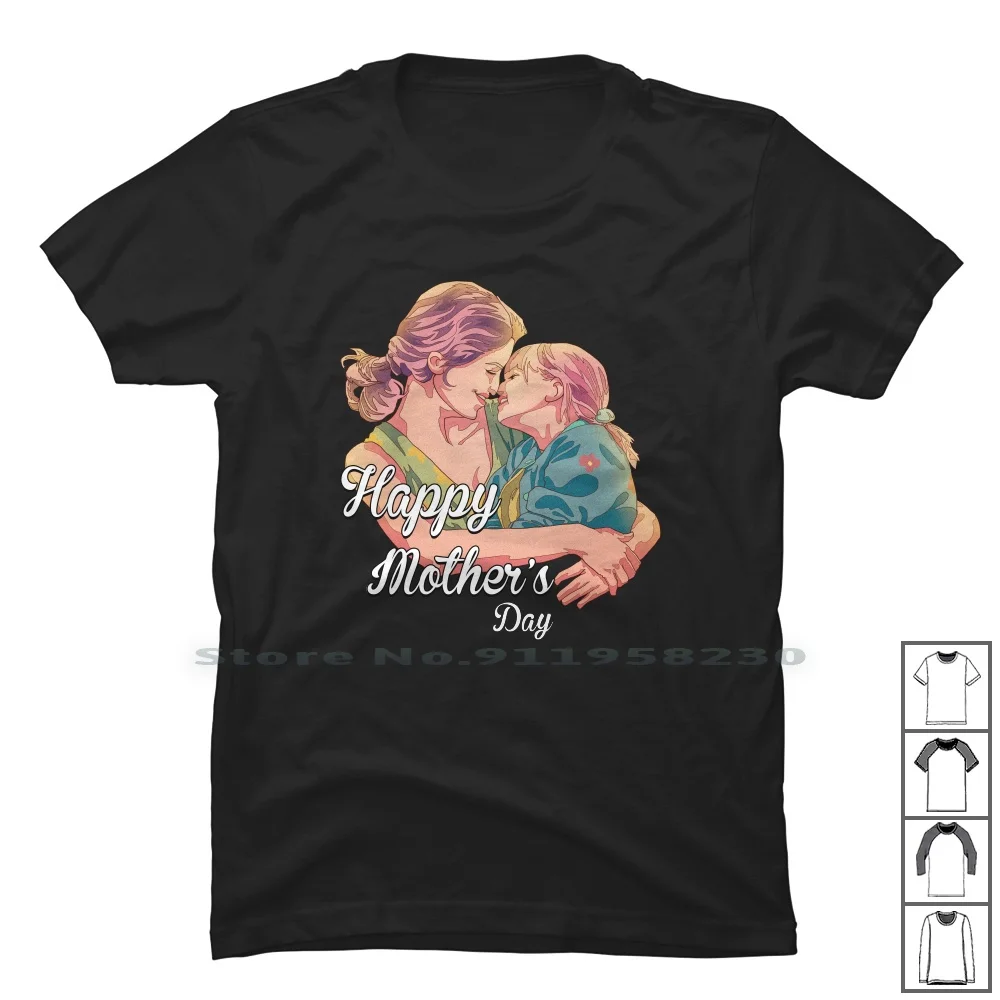 Happy Mother'S Day For Dark T Shirt 100% Cotone Festa Della Mamma Nonna Madre Nonna Mamma Dark Moth Ram Ark Mom Day