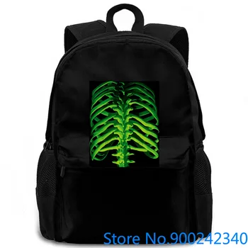

Green 3D Neon skeleton Men& Brand Style women men backpack laptop travel school adult student