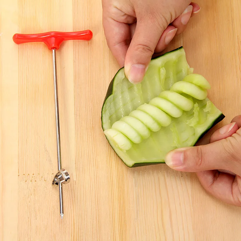 Овощной спиральный резак ручной роликовый спиральный слайсер редиска инструменты для приготовления картофеля кухонные принадлежности, фрукты резьба инструменты